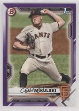 2021 Bowman Draft Purple 197/250 Matt Mikulski #BD-179 n1u
