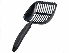 Cat Litter Scoops Latest Update Polishing Metal Cat Litter Scoop with Black, Sol