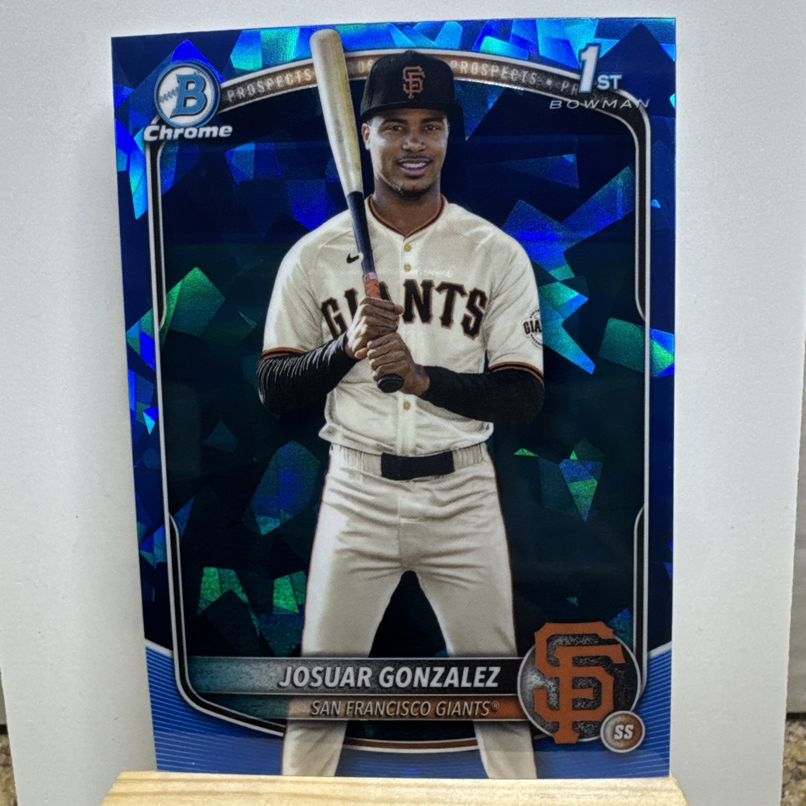 2025 Bowman Chrome Sapphire Josuar Gonzalez 1st Bowman Giants