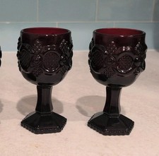 Set Of 2 Vintage Avon 1876 Cape Cod Ruby Red ...