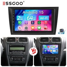 Android 15 2+64G per Volkswagen Golf VI 6 2008-14 Autoradio CarPlay GPS Navi Kam