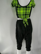 Dance Costume Large Child Green Curtain Call J4658 Hip Hop 2 pc