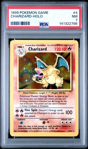 1999 Pokemon Game Charizard Holo #4 PSA 7 Near Mint