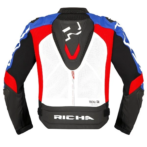 RICHA STRADALE 2PC Motorrad Lederjacke & Motorradhose Blau/Weiß - Bild 4 von 4