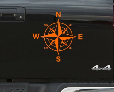 ORANGE Kompass Navigation AUFKLEBER AUFKLEBER GRAFIK 