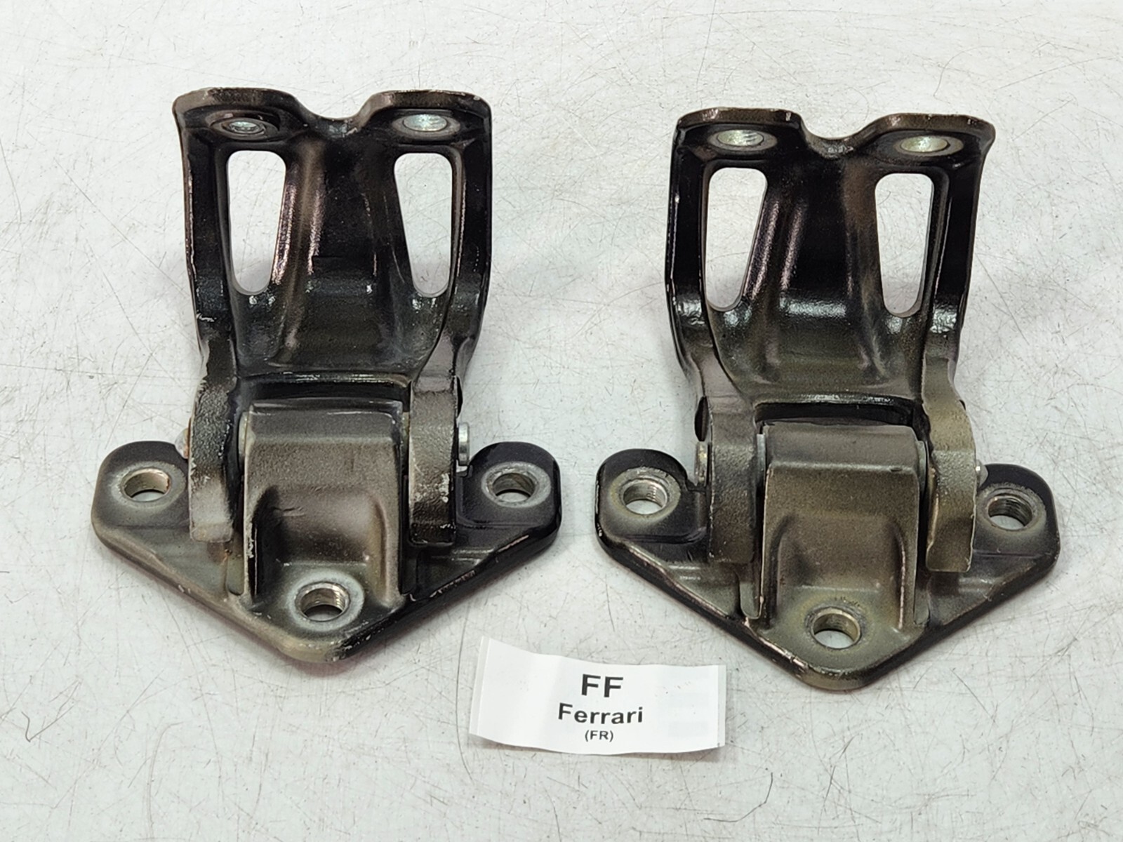 ✅ 11-16 OEM Ferrari FF Front Right Passenger Door Hinge Upper Lower Black SET