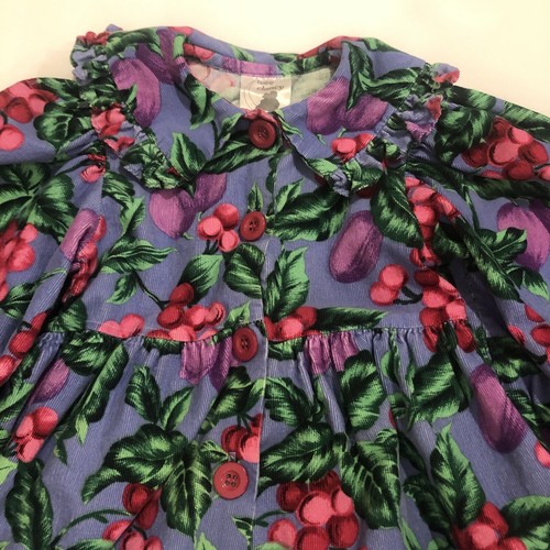 VINTAGE 1990s Girls Romper Size 4T WEE CLANCY Floral Pants, Long Sleeves Cotton - Picture 3 of 12