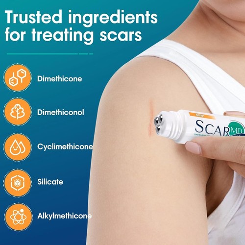 Effective ScarMD Glide Silicone Gel with 3-Ball Massage for Scar Reduction - 15g - Picture 7 of 8