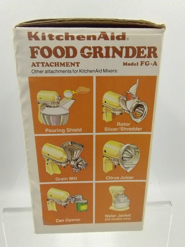KitchenAid Food Grinder Stand Mixer Attachment FG-A New In Original Box - Picture 2 of 5