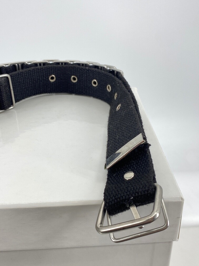 Helmut Lang AW98 Chain Canvas Belt sz L made in Italy