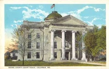 Columbia Missouri Boone Court House Entrance View Antique Postcard K16262