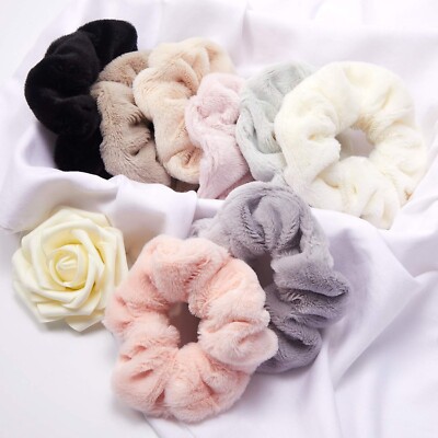 5 Pcs Microfiber Hair Towel Scrunchie - Ultra Soft Large Scrunchies for Women
