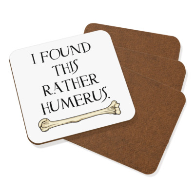 I Found This Rather Humerus Untersetzer Getränke Matte 4er Set - Lustiger Knochen
