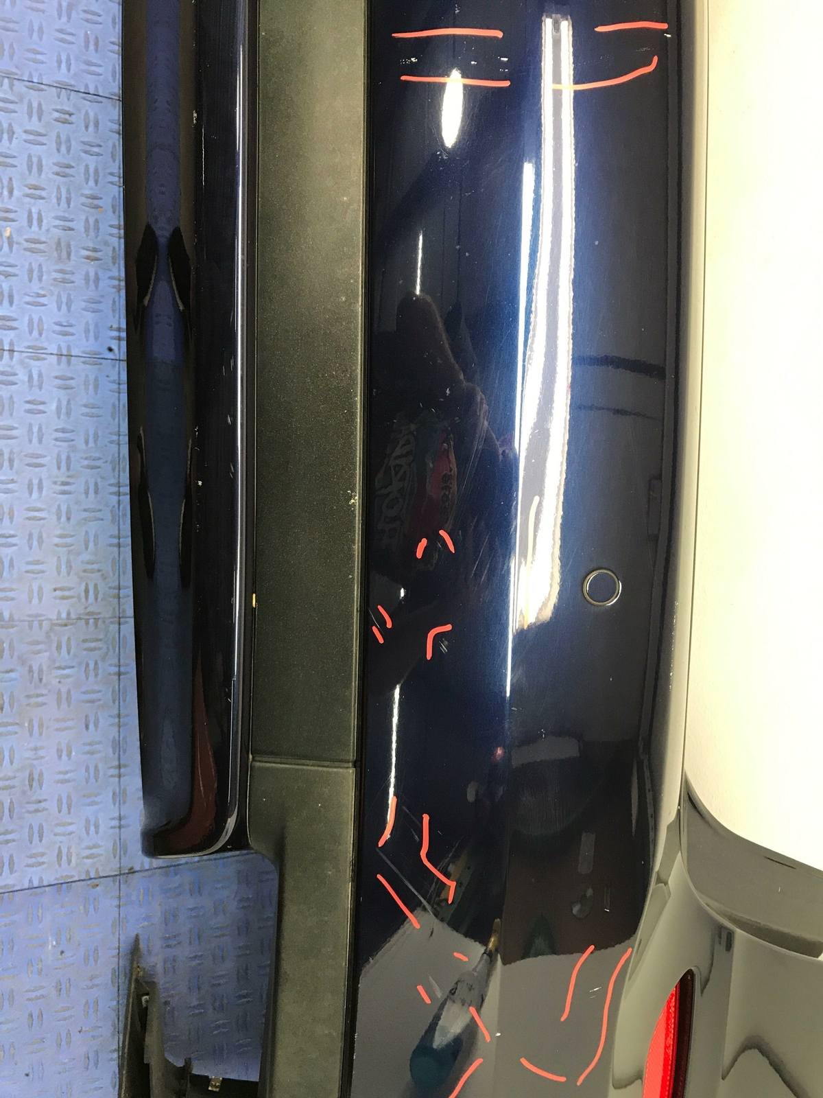 2014-2021 MASERATI QUATTROPORTE M156 SQ4 REAR BUMPER COVER W/PARK ASSIST OEM