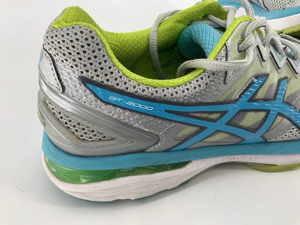 Zapatos para correr ASICS GT-2000 talla 12 para mujer gris azul sin plantillas T657N YGI E4S-50 Foto 4 de 4