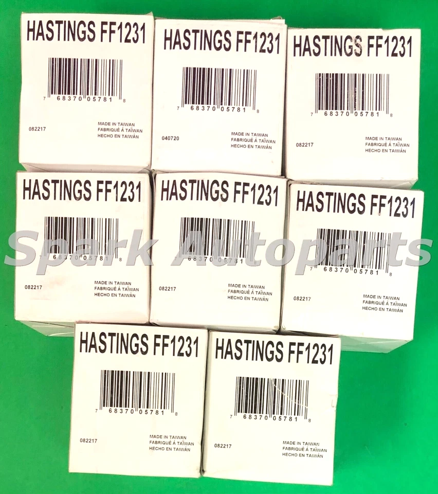 Lot of 8 Fuel Filter HASTINGS FF1231 For ISUZU ELF 100 200 300, NPR, Reach, FTR Foto 4 de 4