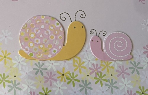 Grandmas Brag Book for Girl Pink Snails Photo Album New In Box Old Stock 2010 - Photo 2/5