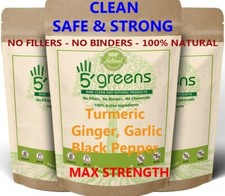 Turmeric Curcumin, Ginger, Garlic, Black Pepper, 4000mg Per Cap , 120 Capsules 
