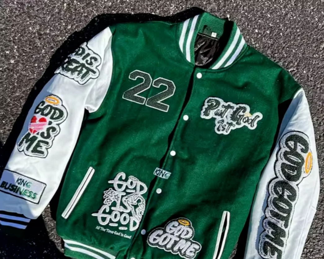 embroidered bomber jacket for Men and women-image