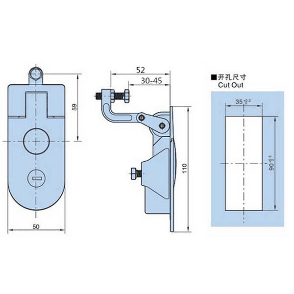 1 Pair Compression Latch Lock Horsebox Locker Replacement For SOUTHCO C51135 eBay