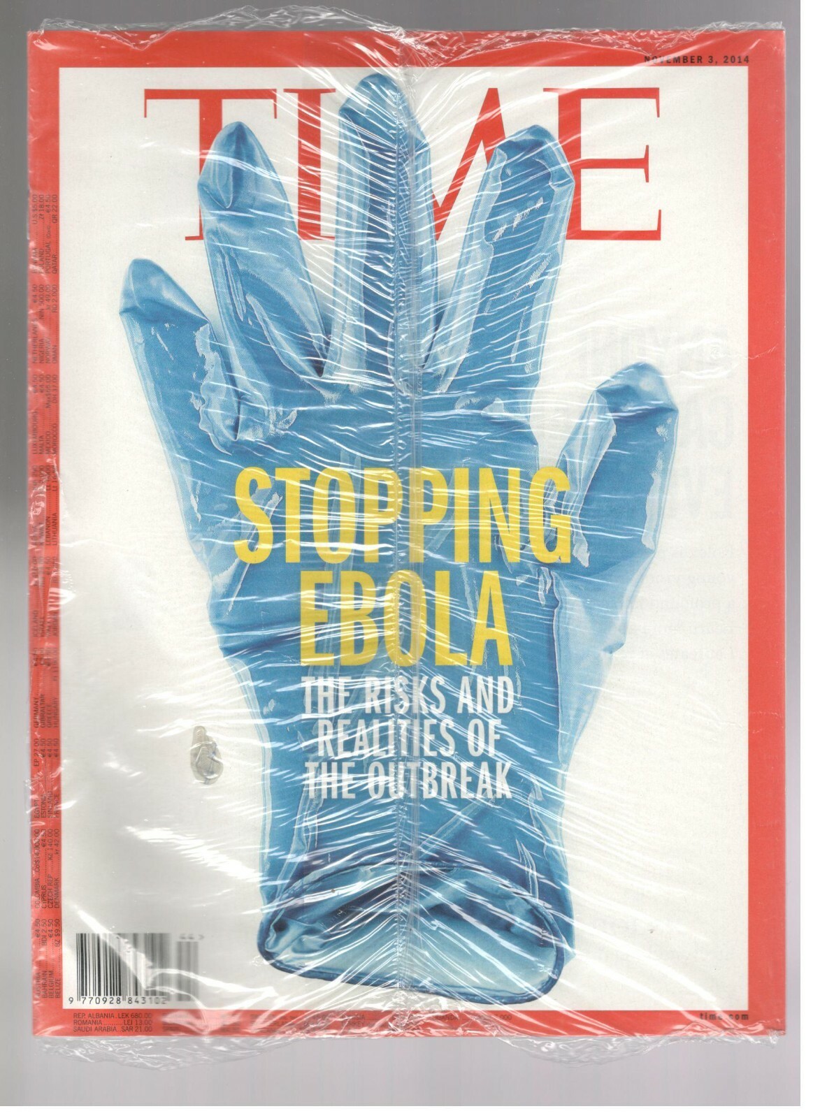 Time Magazine November 3, 2014 Stopping Ebola The Risks And Realities New Sealed