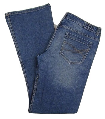 Jeans Femme Aeropostale Skinny Flare – Taille 9/10 R – Dénim Clair, Longueur 32 Pouces – Occasion Très Bon état