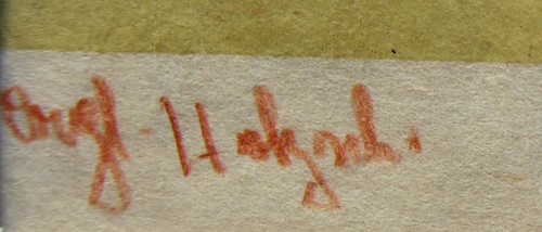 Blumenstilleben Grafik -- Farbholzschnitt Signiert und dat.42 - Bild 6 von 7