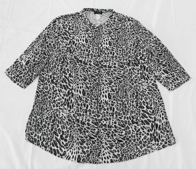 Creation L Women's Animal Print 3/4 Sleeve Tunic JW7 Grey-Printed Size 18