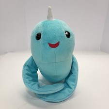 Fingerlings Nikki Light Green-Blue Glitter Interactive Plush Narwhal WowWee 14"