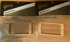 GIBSON® Pickup Ring Set Cream Creme Humbucker M-69 Les Paul Genuine New "REAL"