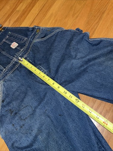 VTG POINTER BRAND BIB OVERALLS FARM WORK HIPSTER TRUCKER 34”W X 29”INSEAM - Picture 10 of 19