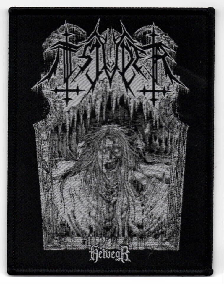 TSJUDER Death Patch Aufnäher - Schwarz Silber, Ca. 10x9 Cm - Metal Band Aufnäher