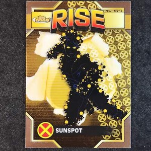 2025 Topps Finest X-Men '97 SUNSPOT Base Rise Rare Gold #82
