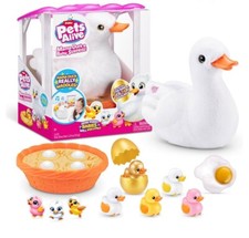 Pets Alive Mama Duck Surprise By ZURU, 4 Eggs, 10 Sounds, Walking, Interactive
