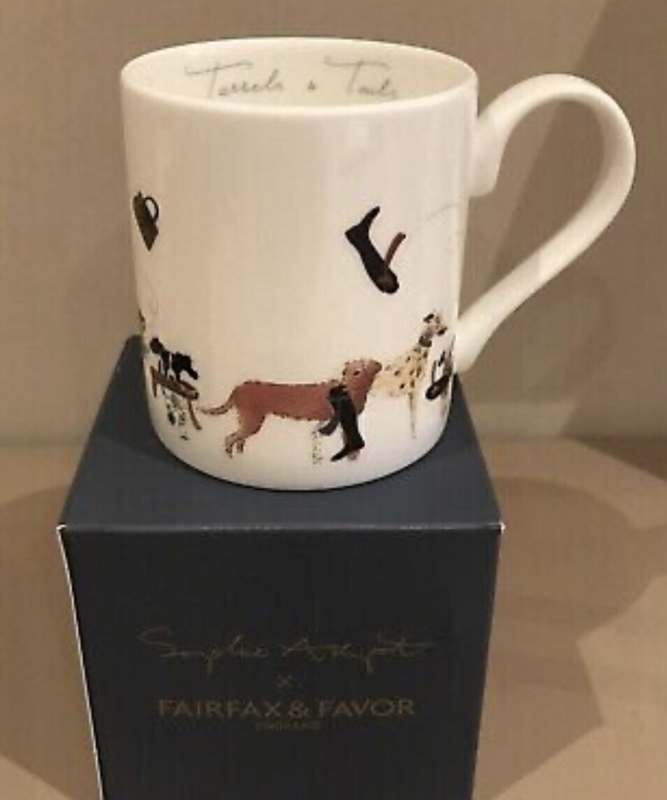 Fairfax & Favor Sophie Allport Tassels & Tails Fine Bone China Mug New