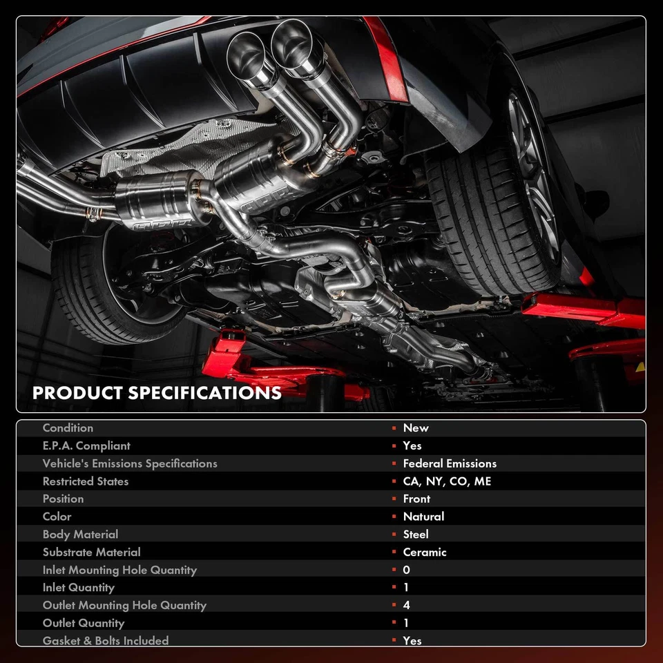 Convertidor catalítico frontal para Buick Encore 2016-2019 Chevrolet Cruze 1,4 L Foto 3 de 4