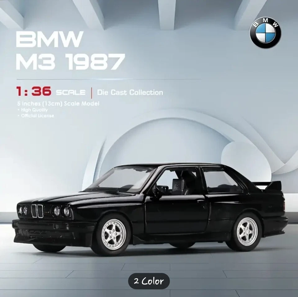Modelo de coche BMW M3 de aleación diecast 1:36 con puertas abiertas | Modelo realista Foto 3 de 4