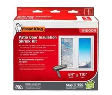 Patio Door Window Insulation Kit, Weatherseal Shrink Film 84 In. X 110