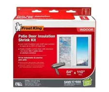 Patio Door Window Insulation Kit, Weatherseal Shrink Film 84 In. X 110