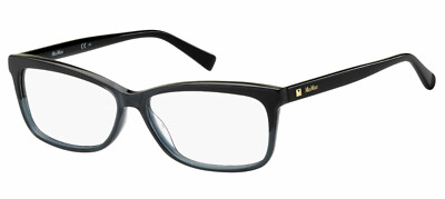 MaxMara MM1328 R6S Black Gray Plastic Optical Eyeglasses Frame 55-13-140 1328