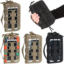 Tactical Molle Wallet for Men ID Card Holder Military Credit Cards Organizer Bag