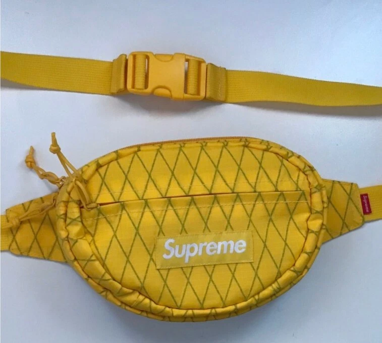 Sac taille jaune suprême FW18 résistant à l'abrasion à l'eau rare défaut d'usine 1/1