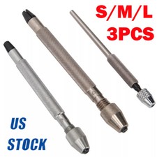 3Pack Alloy Pin Vise Set For Watch Repair Tool - Professional Hand Drills USA