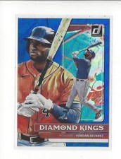 2022 Donruss Holo Blue #11 Yordan Alvarez DK (Diamond Kings) Astros