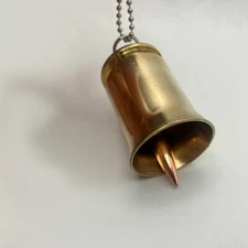 Bullet Casing Bell 20mm (Large) 30 caliber Clapper, Handmade Motorcycle Bell