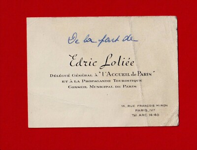 AS81-VISITENKARTE-EDRIC JOLIÉE-GENERALDELEGIERTER-L'ACCEUIL DE PARIS
