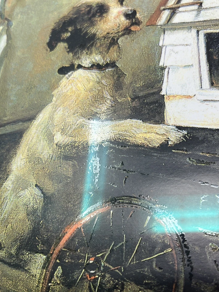 Norman Rockwell Pintura La Casa Pequeña Edición 2011 Estate Signature 74/85 Foto 3 de 4