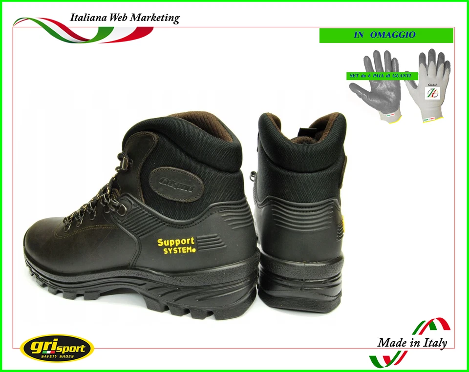 SCARPE TREKKING UOMO GRISPORT 10242 PER ESCURSIONI CACCIA MONTAGNA - Immagine 4 di 4