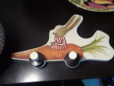 Ikea Fabler wall mounted coat hooks mouse driving carrot car