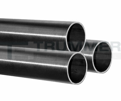 V2A 1.4301 Edelstahl Rundrohr Ø 33,7 x 2,0 mm geschliffen K240 200-2000 mm Rohr 
